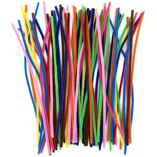 Brilliant 10 Colors - 100pcs Guppyhill Pipe Cleaners 1Chenille Stems for DIY Crafts Decorations Creative School Projects 